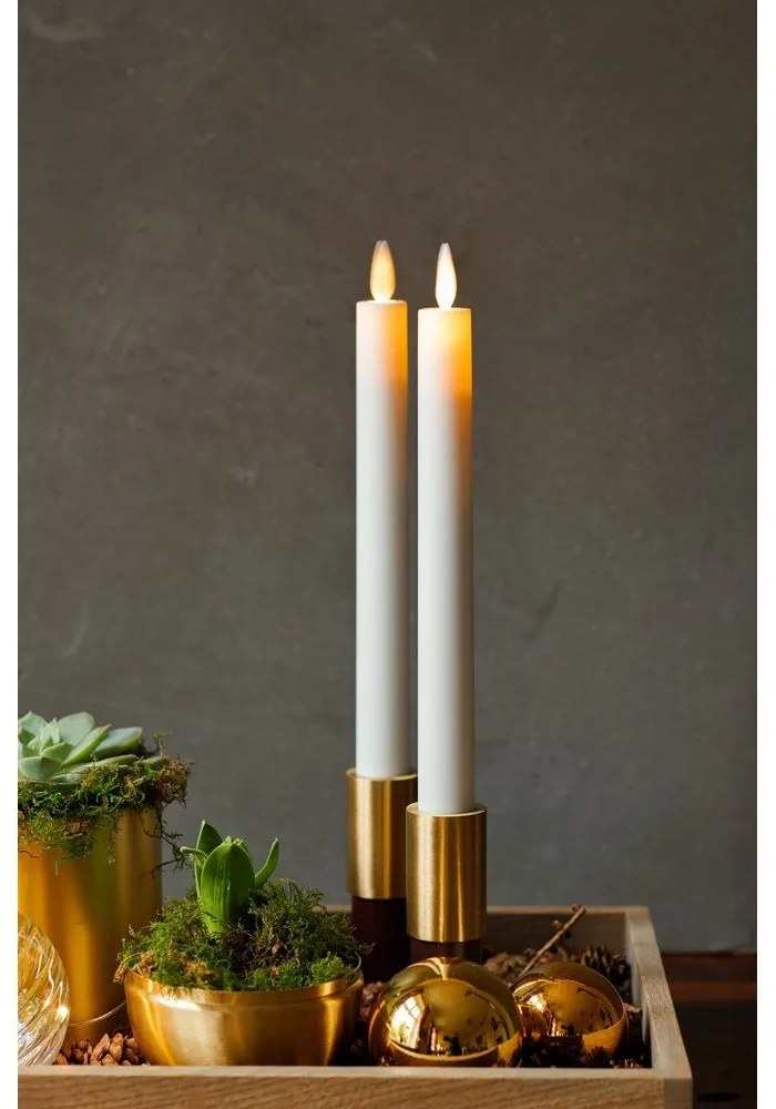 Świeczki LED zestaw 2 szt. na baterie (wysokość 25 cm) Sara Crown – Sirius