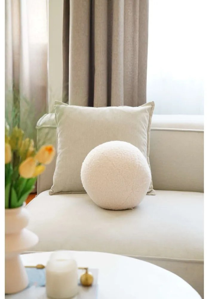 Poduszka dekoracyjna z materiału bouclé ø 20 cm Top – Mioli Decor