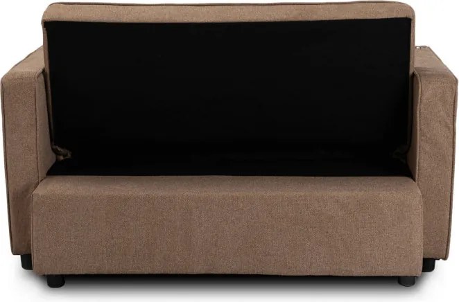 Fotel do Spania ASTER Rozkładany Amerykanka Brązowy Nowoczesny