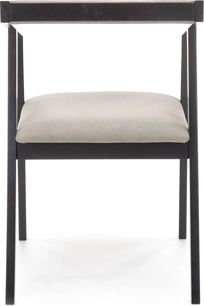 Nowoczesne drewniane krzesło z tapicerowanym siedziskiem Azul