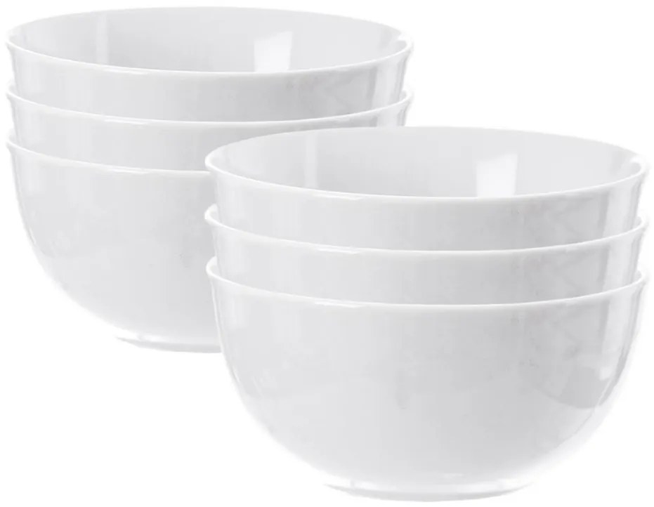 Orion Miska porcelanowa Mona 14 cm, 6 szt., biały