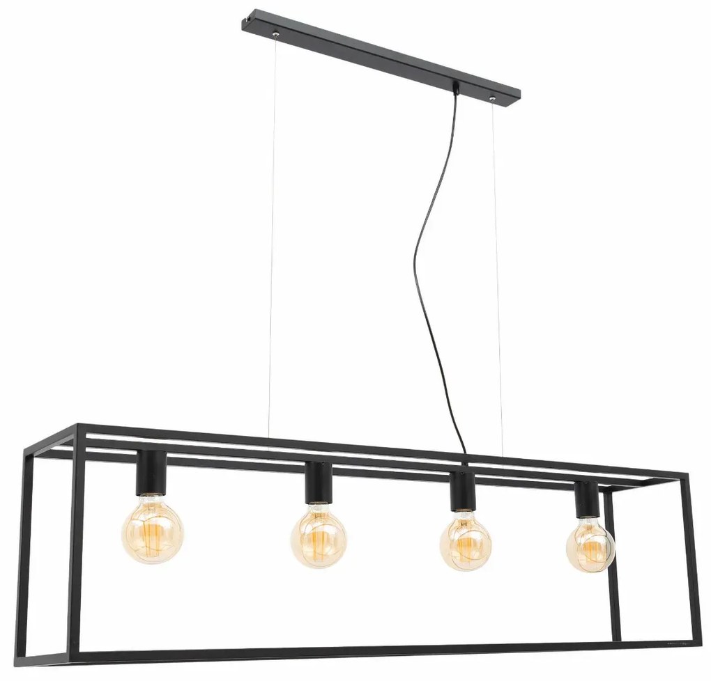 Lampa wisząca FURTIM czarna ELTAP