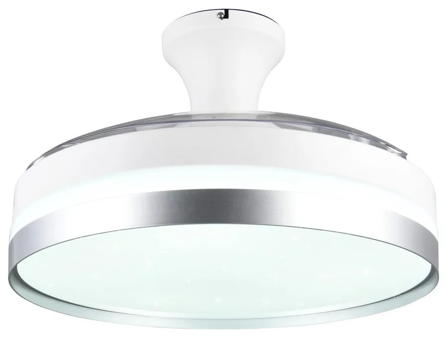 Biała/w kolorze srebra lampa sufitowa LED Lindberg – Trio