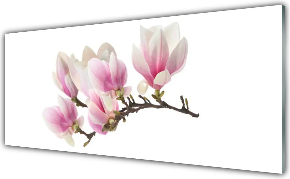 Panel Szklany Dekoracyjny Motyw Florystyczny