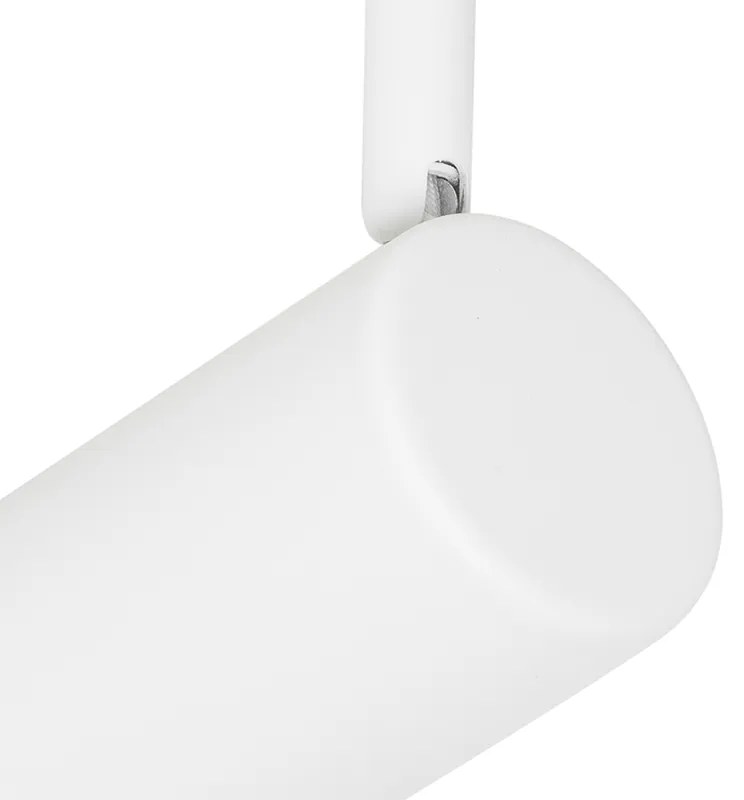 Nowoczesna lampa sufitowa biała 5-światłowa regulowana kwadratowa - Jeana Nowoczesny Oswietlenie wewnetrzne