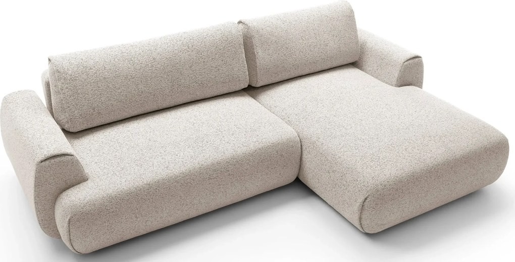 Melanżowy narożnik nowoczesny jasny popiel Z4-M99