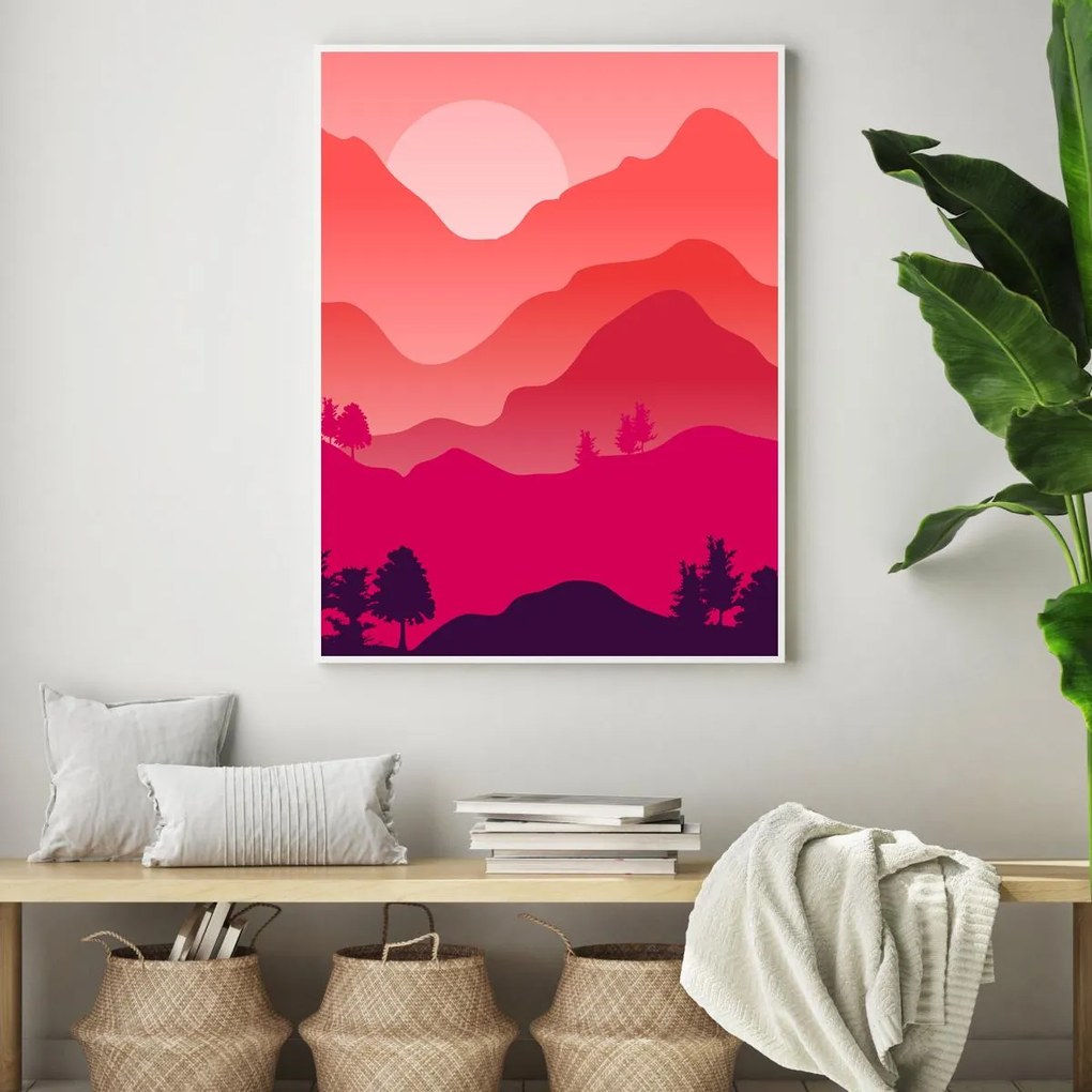 Plakat - Górski krajobraz (A4)