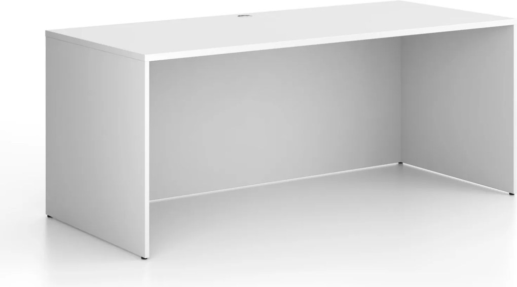 Biurko FRAME, 180x80 cm, biały