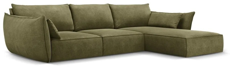 Zielony narożnik (prawostronny) Vanda – Mazzini Sofas