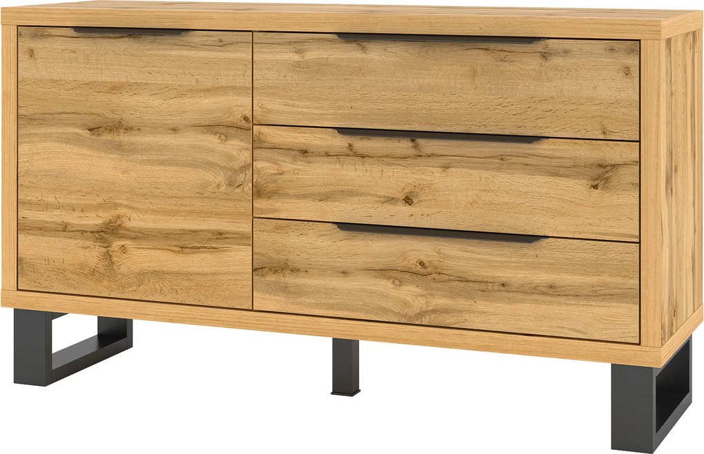 Komoda HALENZA 144 cm do Salonu Sypialni Dąb wotan