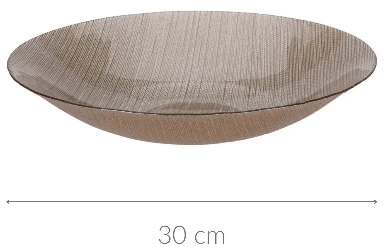 Szklana misa KARNEOL, Ø 30 cm