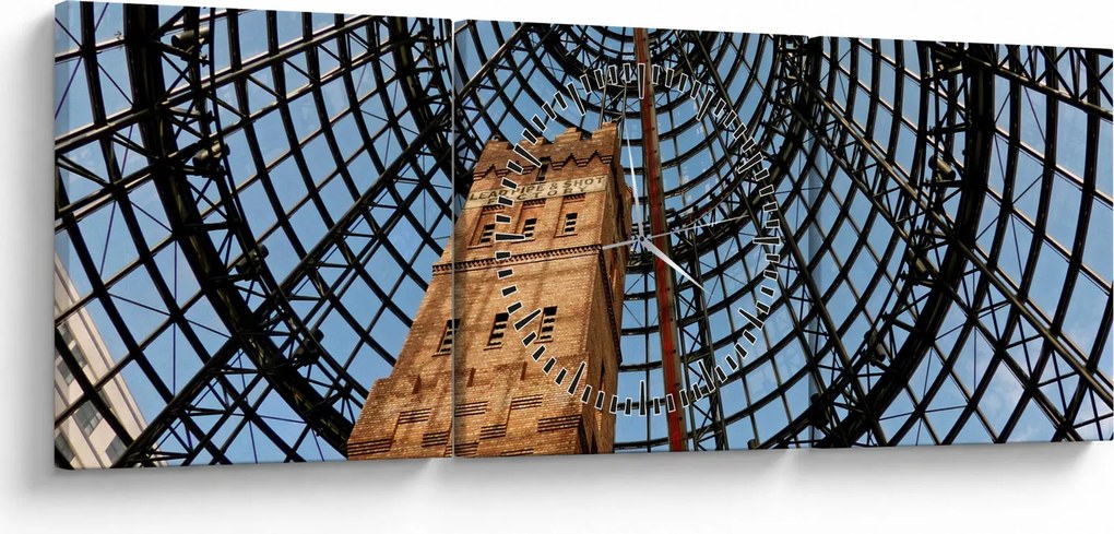 Obraz wieży w Melbourne (z zegarem) (90x30 cm)