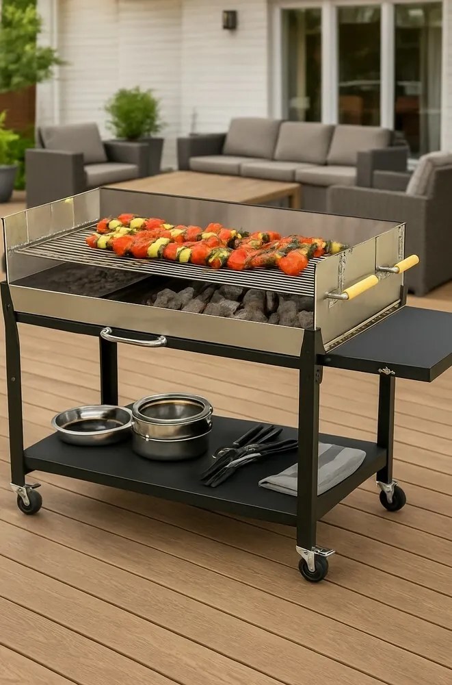 Cattara Grill na węgiel drzewny FIESTA, 95 x 60 cm