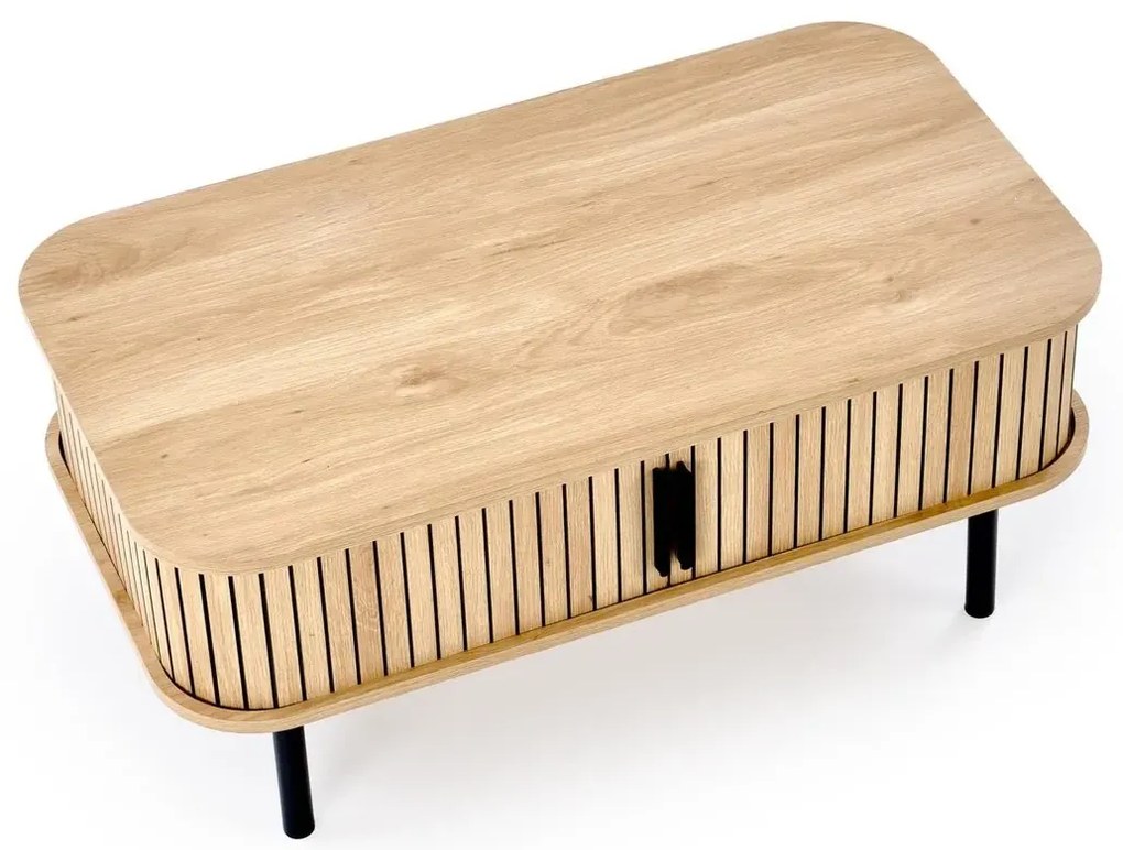Stolik kawowy ANGELINA 50x90cm dąb naturalny HALMAR