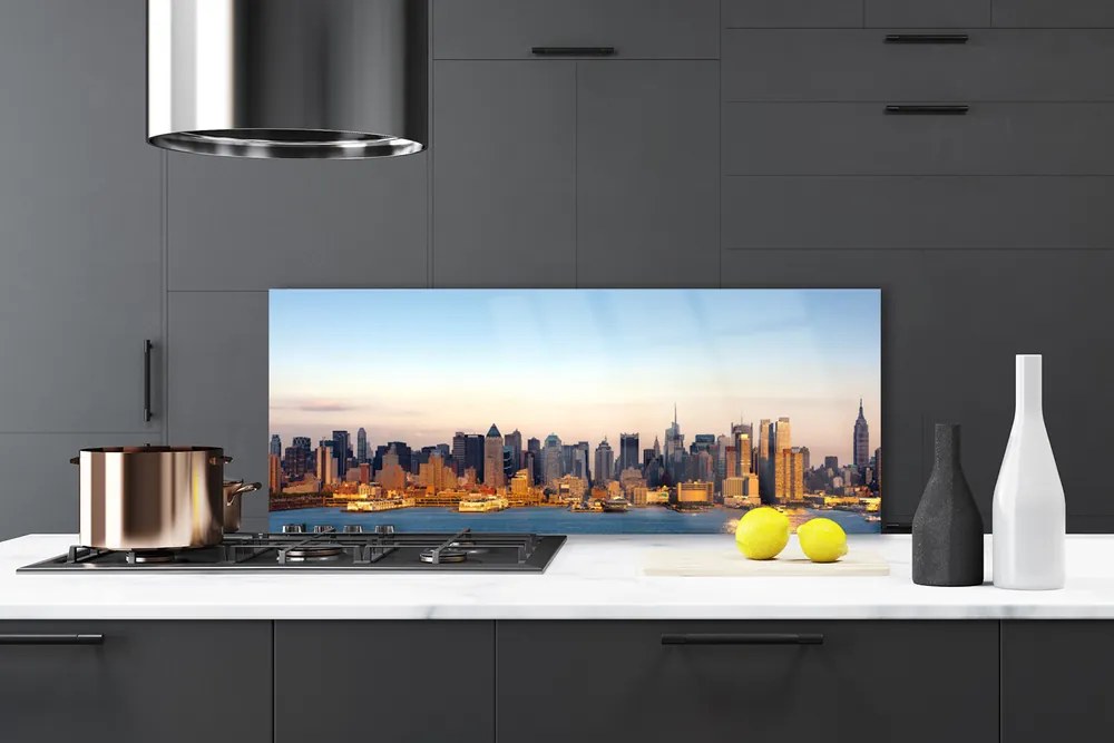 Szkło do Kuchni na Ścianę Architektura Europejskich Miast