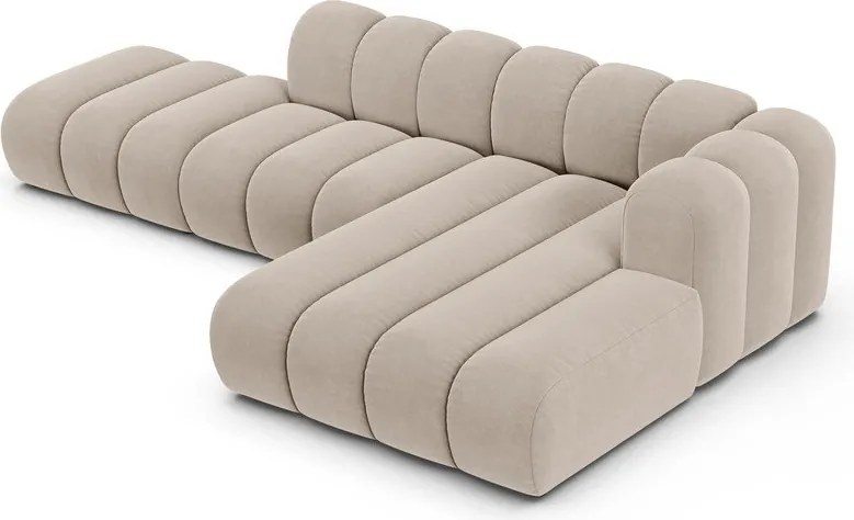 Beżowy narożnik (prawostronny) Lupine – Micadoni Home