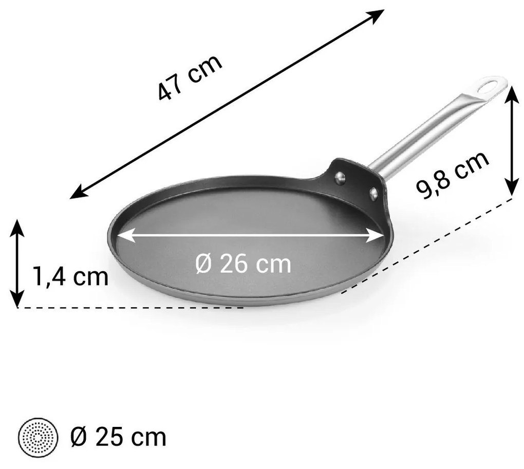 Tescoma Patelnia do naleśników GrandCHEF+ śred. 26cm