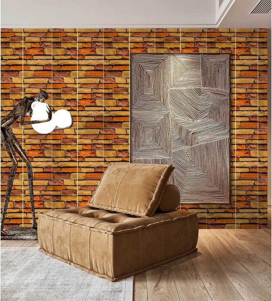 Płytki samoprzylepne zestaw na ścianę 6 szt. 30x60 cm Brick Wall – SP TREND