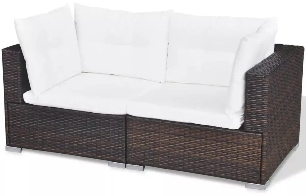 Brązowy zestaw mebli ogrodowych L2-N87