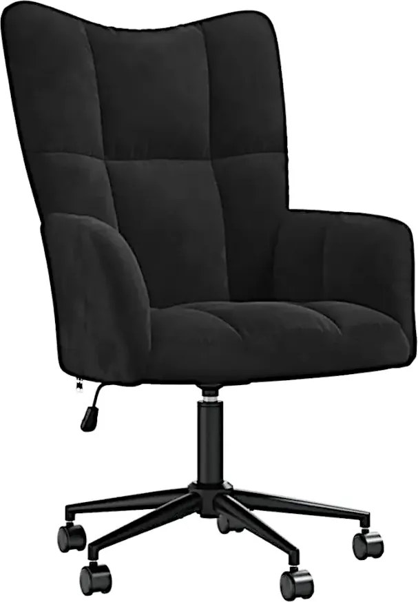 Fotel do biurka glamour czarny C7-A25
