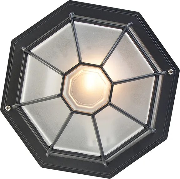 Lampa sufitowa rustykalna ciemnoszara 26,5 IP44 - Bri