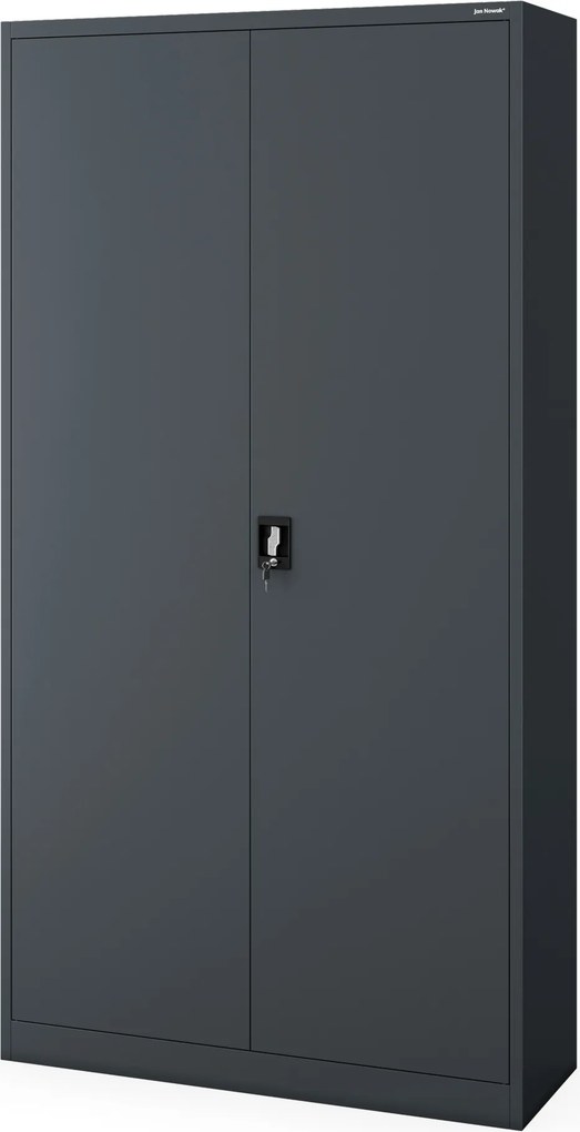 Szafa biurowa metalowa wysoka antracytowa, 1150x2200x400 mm: : JAN II H2200