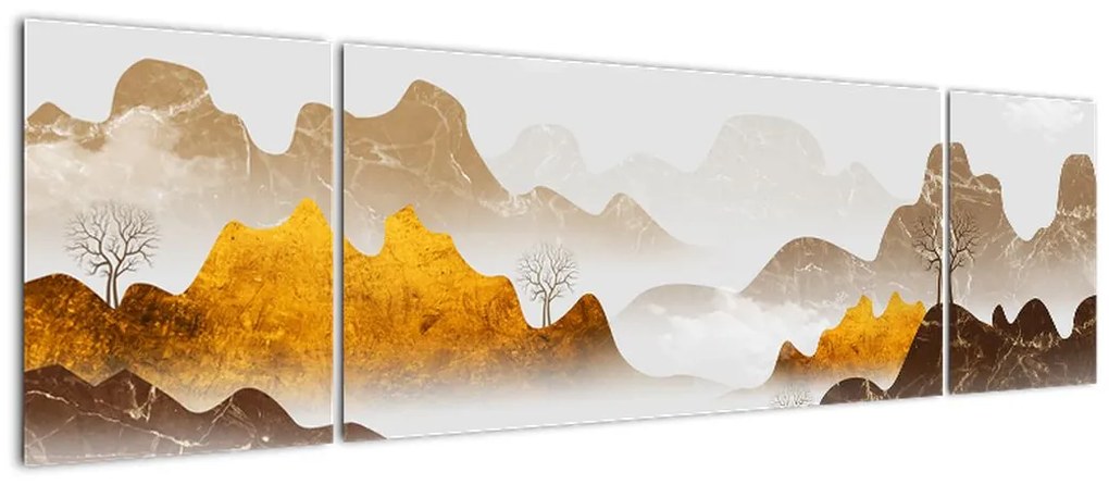 Obraz - Góry we mgle (170x50 cm)