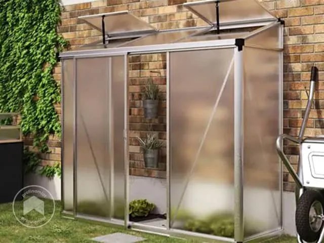 GFP 222 x 77 cm Szklarnia przyścienna - (GFPV00282)