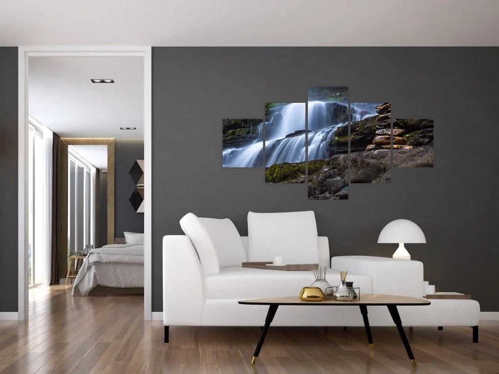 Obraz wodospadu (125x70 cm)