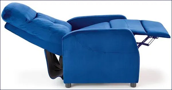 Granatowy rozkładany fotel wypoczynkowy B4-W97