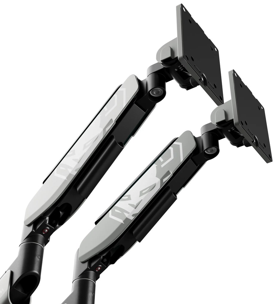 Podwójny uchwyt na monitory 49 cali, szaro-czarny RGB X-Arm Dual