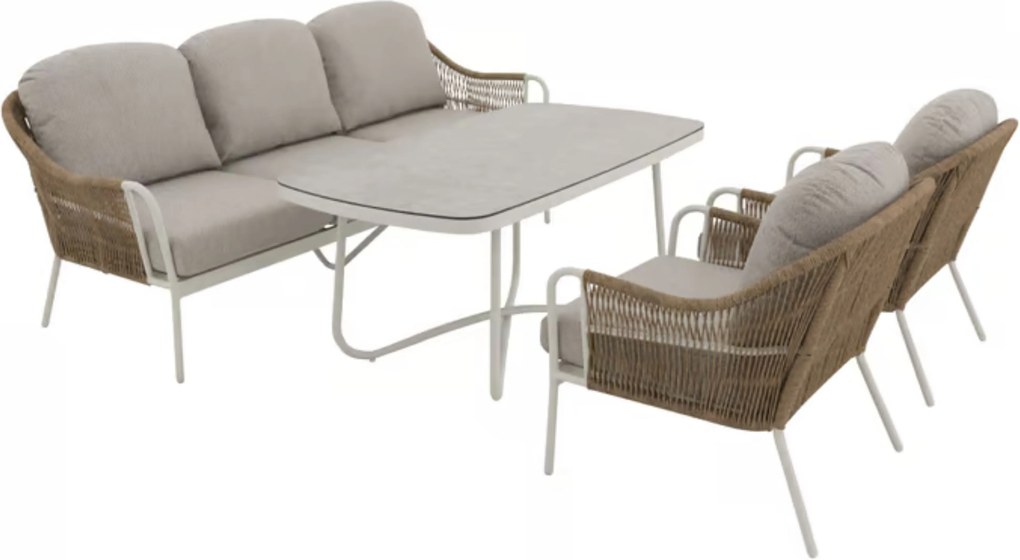 Doppler Valencia Lounge set - ogrodowy zestaw aluminiowy