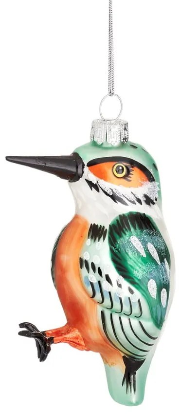 Szklana ozdoba świąteczna wykonana ręcznie 10,5 cm Kingfisher – Sass &amp; Belle