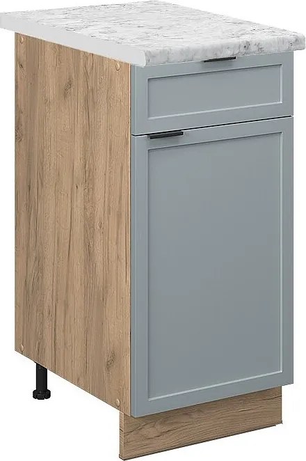 Szafka dolna do kuchni jasnoniebiesko-szary 40x60x82 fame-line