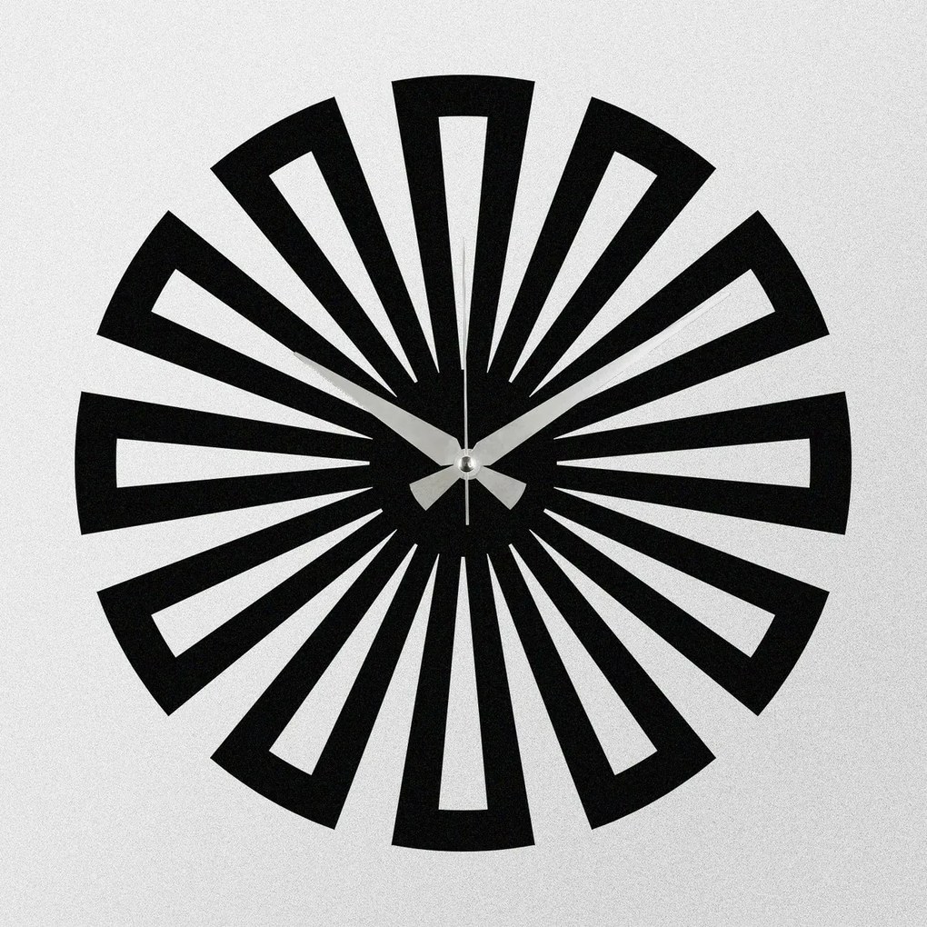 Zegar ścienny Enzo S003 Black, 48 x 48 cm