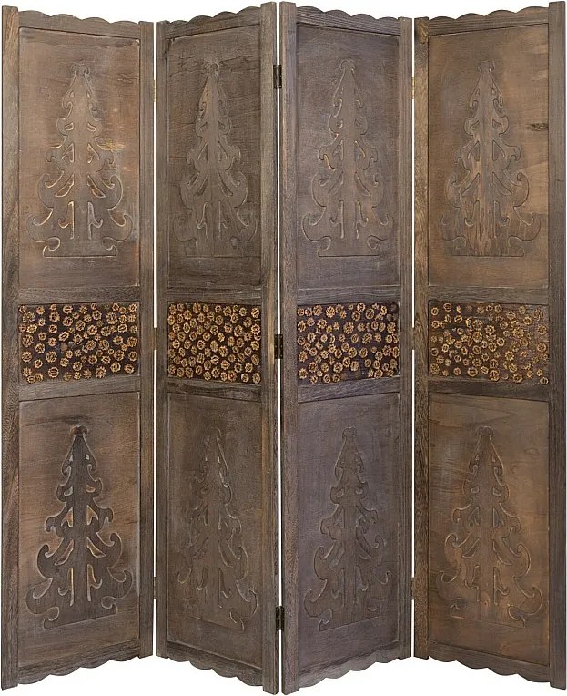 Przegroda pokojowa 170x160x2 cm brązowa