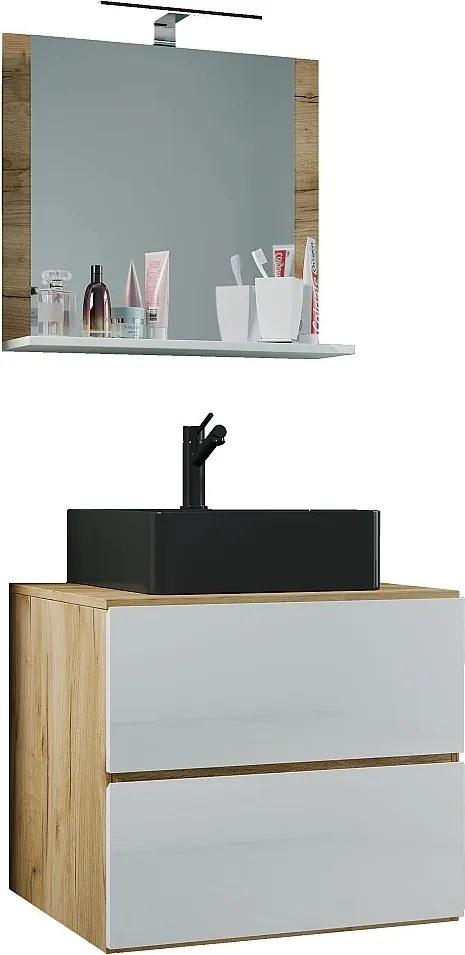 3 szt umywalka meble łazienkowe Lendas 60 cm M