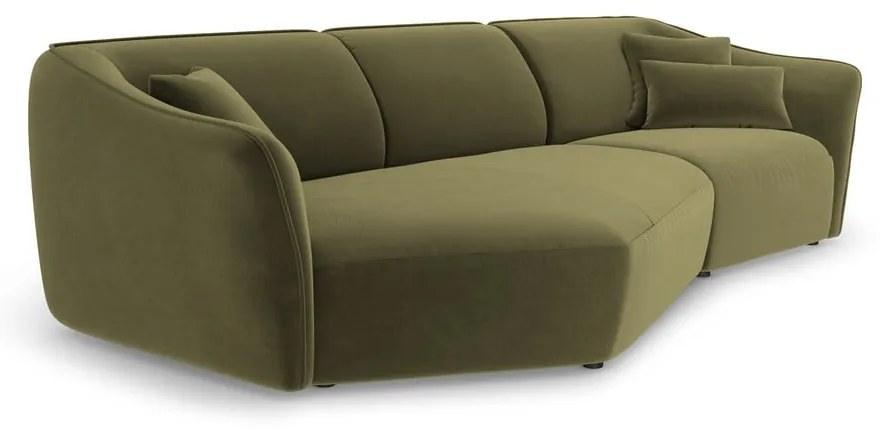 Zielony aksamitny narożnik Tokyo – Cosmopolitan Design