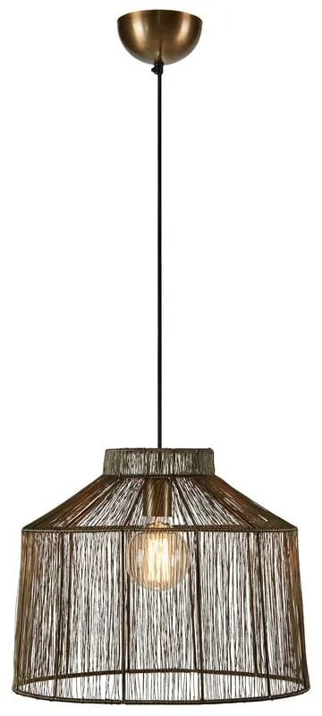 Lampa wisząca w kolorze brązu z metalowym kloszem ø 42 cm Capanna – Markslöjd