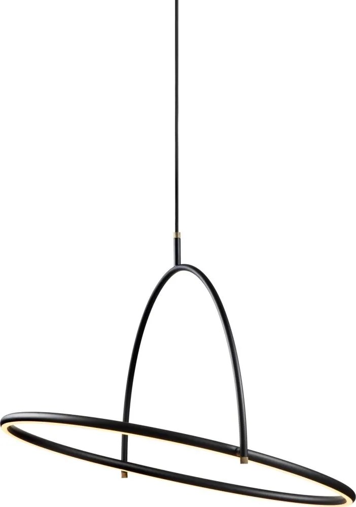 Halo Design 749546 - Ściemnialna lampa wisząca na przewodzie TILT LED/40W/230V, śr. 60 cm, czarna
