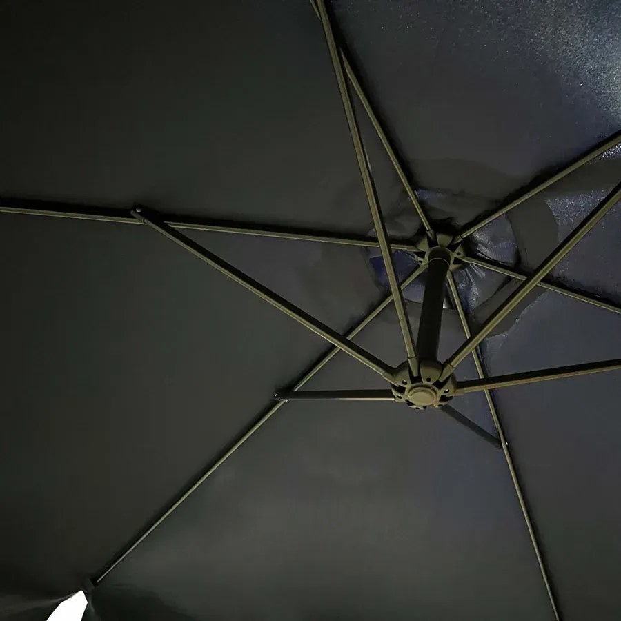 Granatowy parasol ogrodowy z korbką - Epis