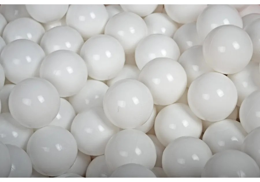 Plastikowe piłeczki do suchego basenu 7cm, 50 szt, białe - meowbaby®