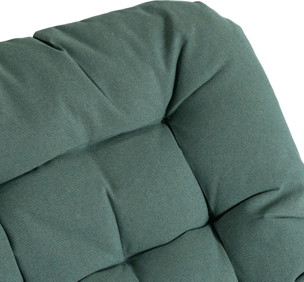 Fotel Bujany Ogrodowy AURORA na Płozach Zielony Nowoczesny