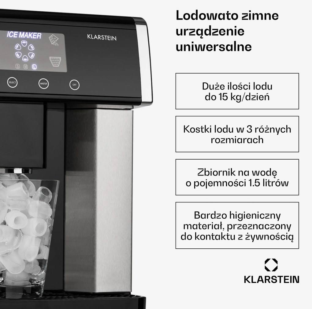 Klarstein Eiszeit Kostkarka do lodu
