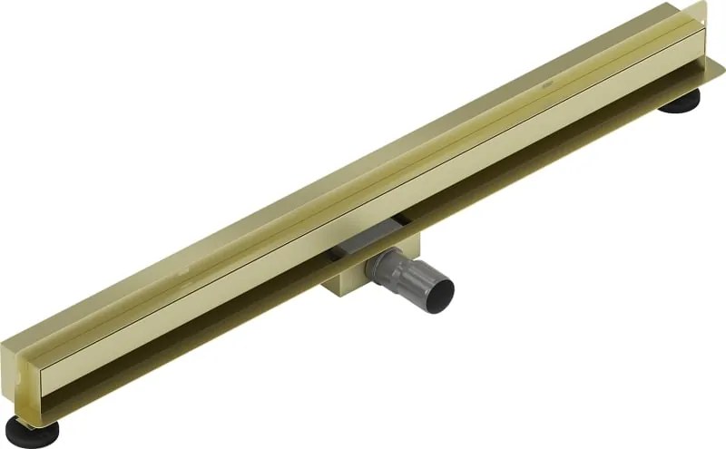 Mexen Flat Wall odpływ liniowy ścienny 2w1 80 cm, złoty szczotkowany - 1A30080