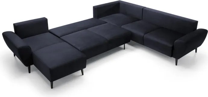 Narożnik BOSCO XL zestaw z elektryczną funkcją regulacji tkanina Monolith 79 Antracytowy WERSAL