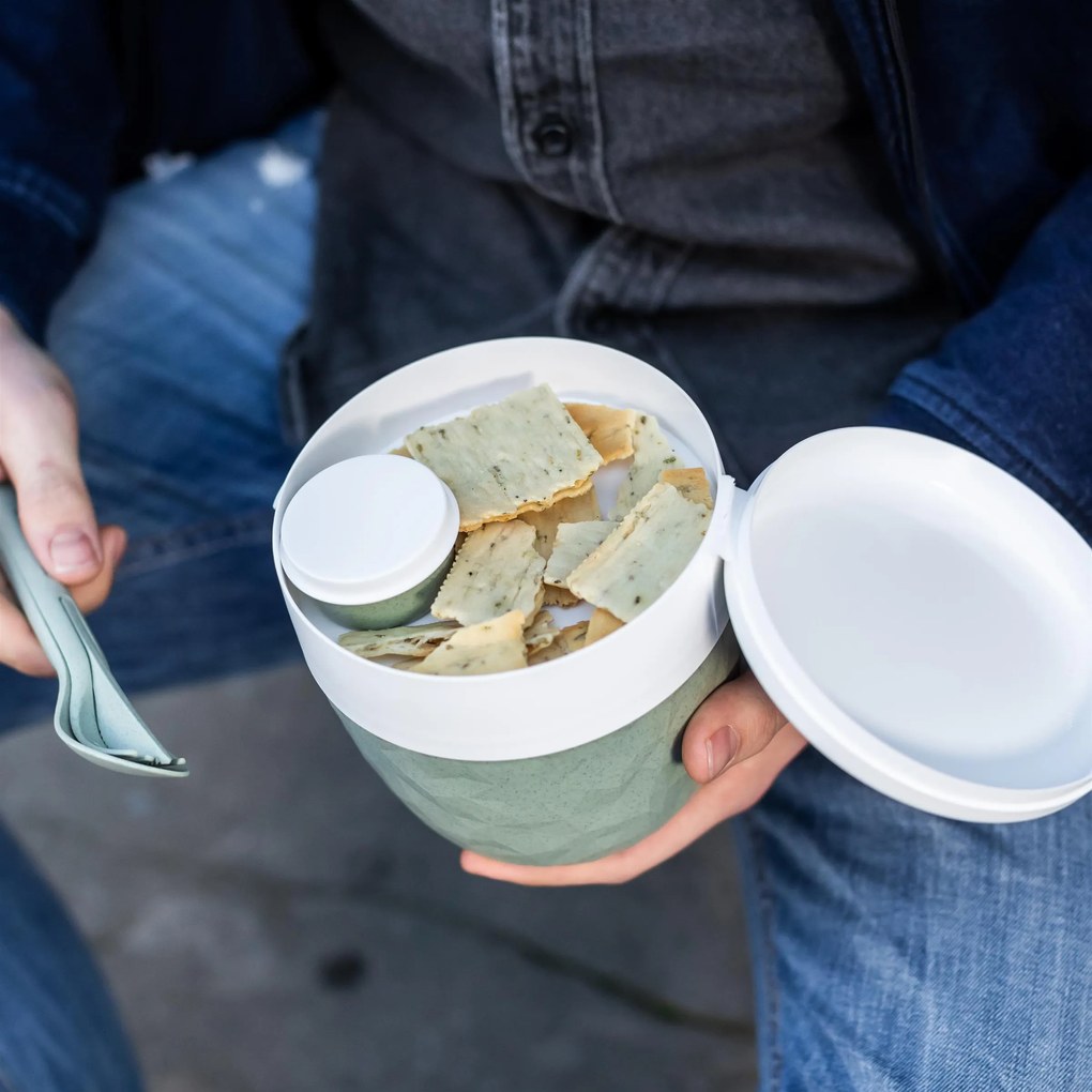 Śniadaniówka, pojemnik na sałatkę i sos BENTOBOX L, 3 elementy, KOZIOL
