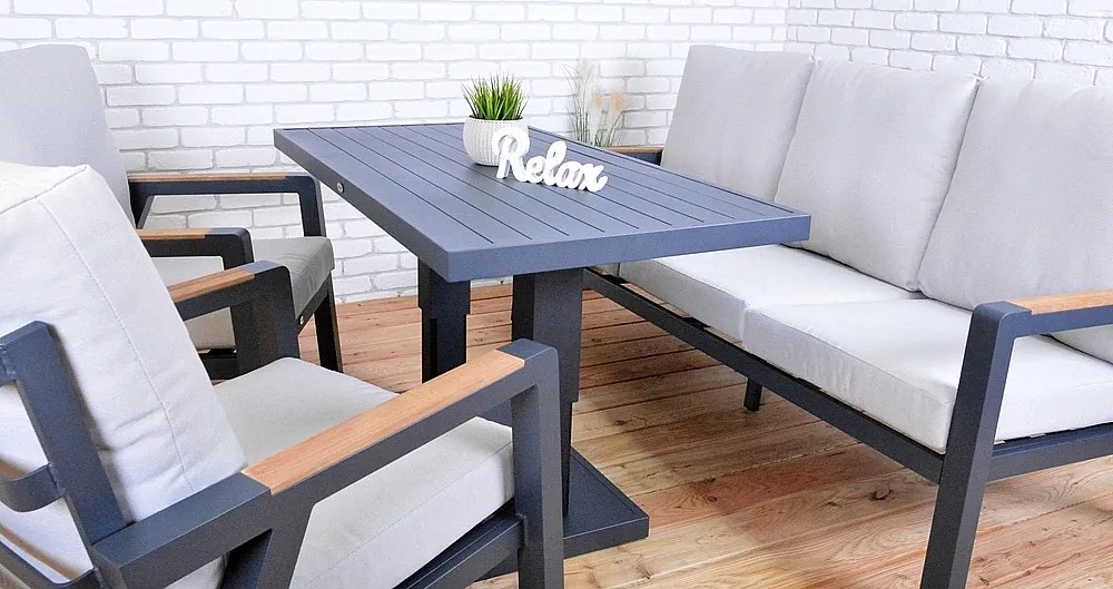 Zestaw aluminiowy HALIFAX dla 5 osób