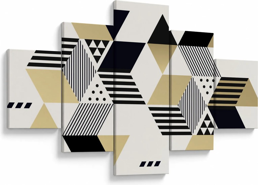 Obraz - Kształty geometryczne N⁰1 (125x70 cm)