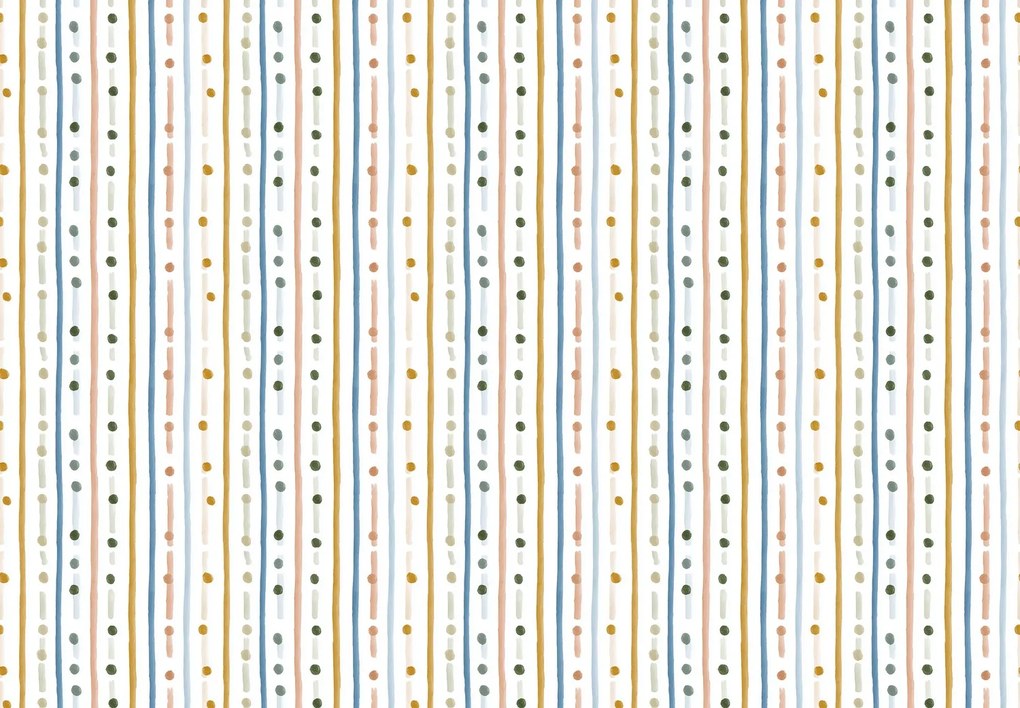 Fototapeta - Linie i kropki (196x136 cm)